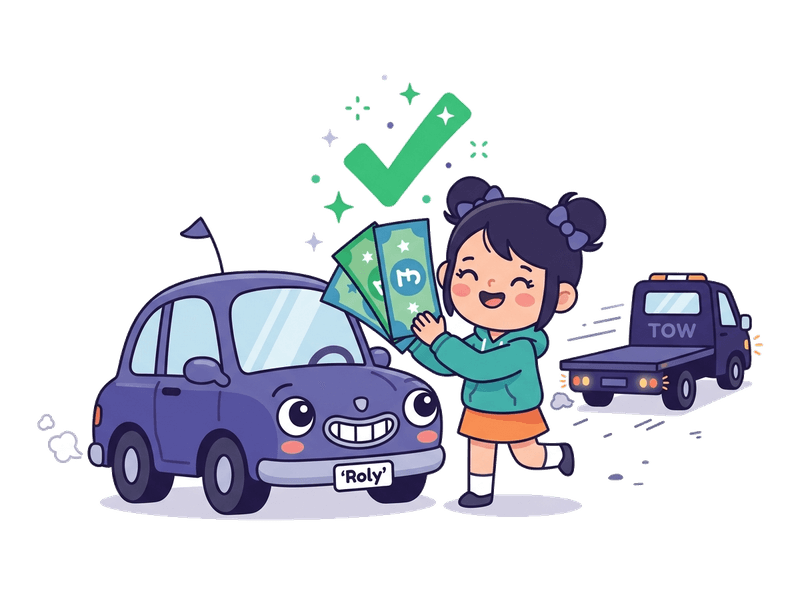 Step 4: Get Paid — Bank transfer on collection in Forest Hill. No waiting, no chasing. The money is yours before we drive away with your old car.