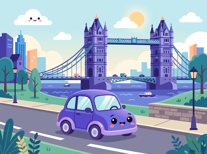 Illustration of a London landmark near City of London